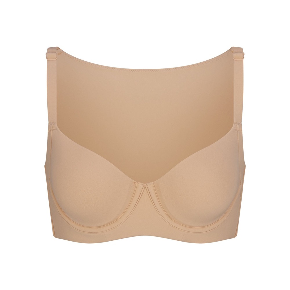 SKIMS FITS EVERYBODY FULL COVERAGE BACK SMOOTHING BRA CLAY 34DDD